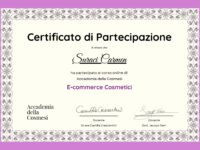 Certificati di partecipazione Accademia della Cosmesi - 5